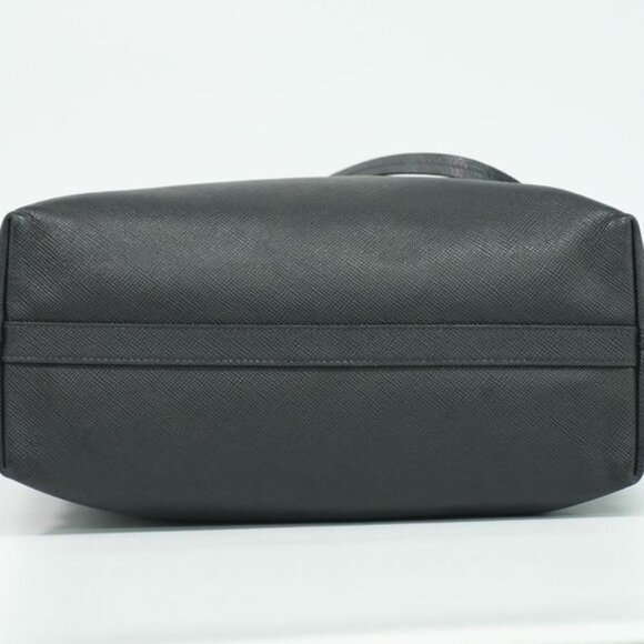Prada Leather Shoulder Bag Tote Black - Picture 3 of 9